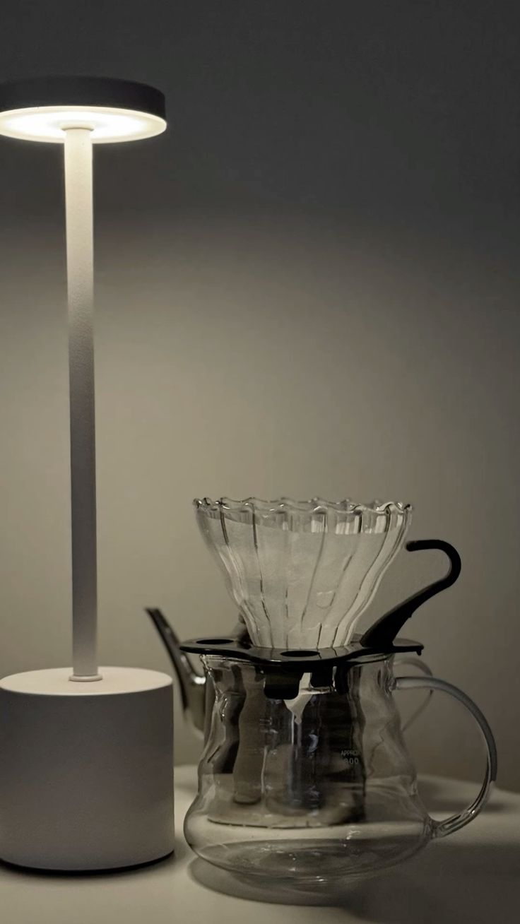 The Flair Store™ Round Stand LED Metal Table Lamp with Touch Control | Rechargeable Wireless Desk Lamp | Dimmable Warm Light
