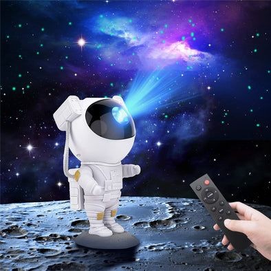 The Flair Store™ Astronaut Galaxy Projector - 360 Magnetic Head Rotation with Remote Control
