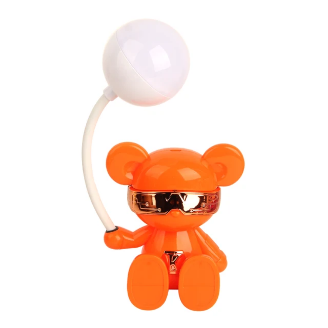 The Flair Store™ Teddy with Balloon LED Desk Lamp, Decorative Study Lamp for Kids Room, Adjustable Legs, Best for Gifts