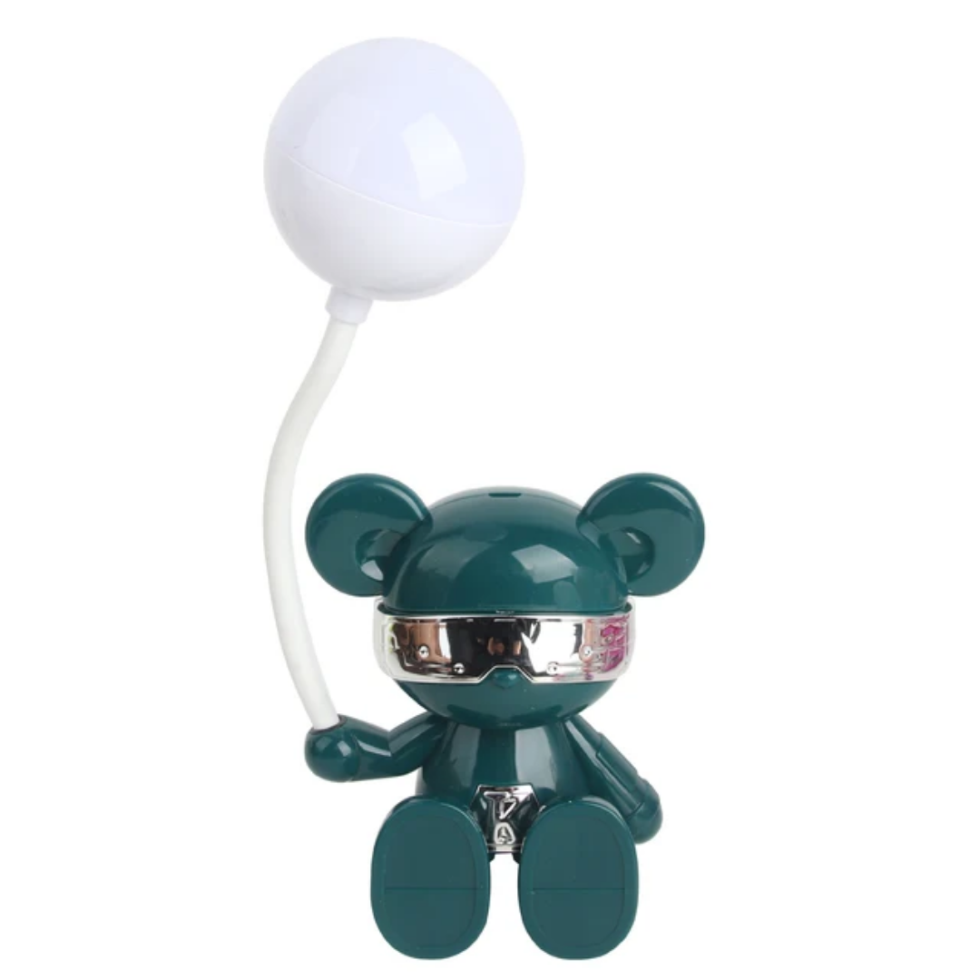 The Flair Store™ Teddy with Balloon LED Desk Lamp, Decorative Study Lamp for Kids Room, Adjustable Legs, Best for Gifts