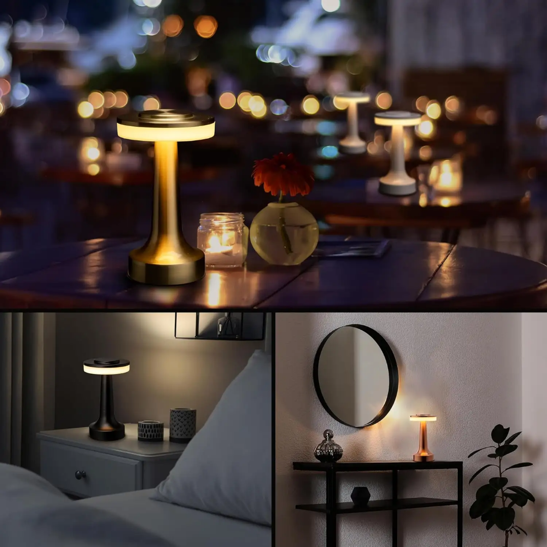 The Flair Store™ Luxurious Round Dumbbell Metal Lamp, Best for Dinner Table, Coffee Table, Restaurant & Clubs Party