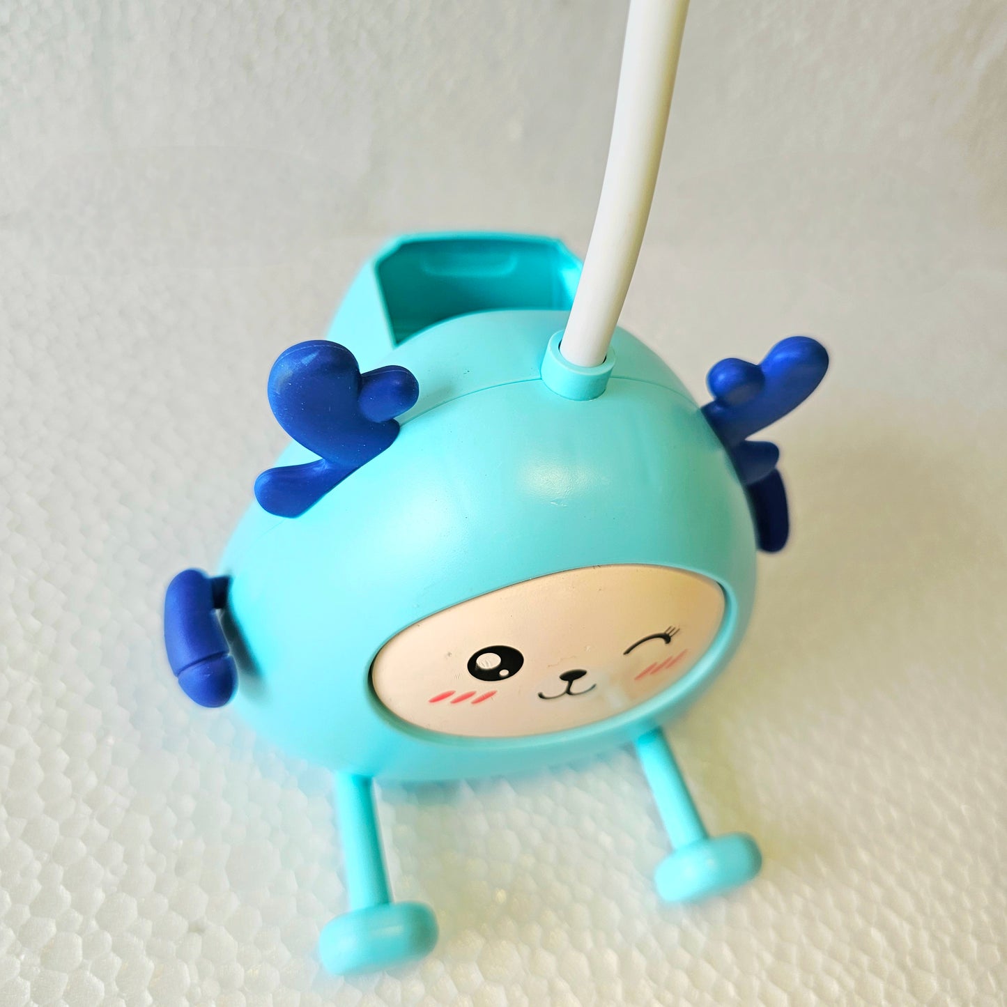 The Flair Store™ Cute Cartoon Study Lamp for Kids-Adjustable Neck, with mobile & pen Holder (Pack of 1)