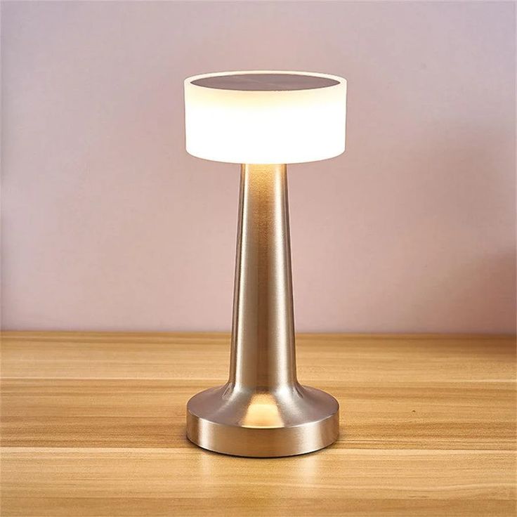 The Flair Store™ Round Cap Metal Lamp, Best for Dinner Table, Restaurant & Clubs, Party, USB Rechargeable, Touch Control (Pack of 1)