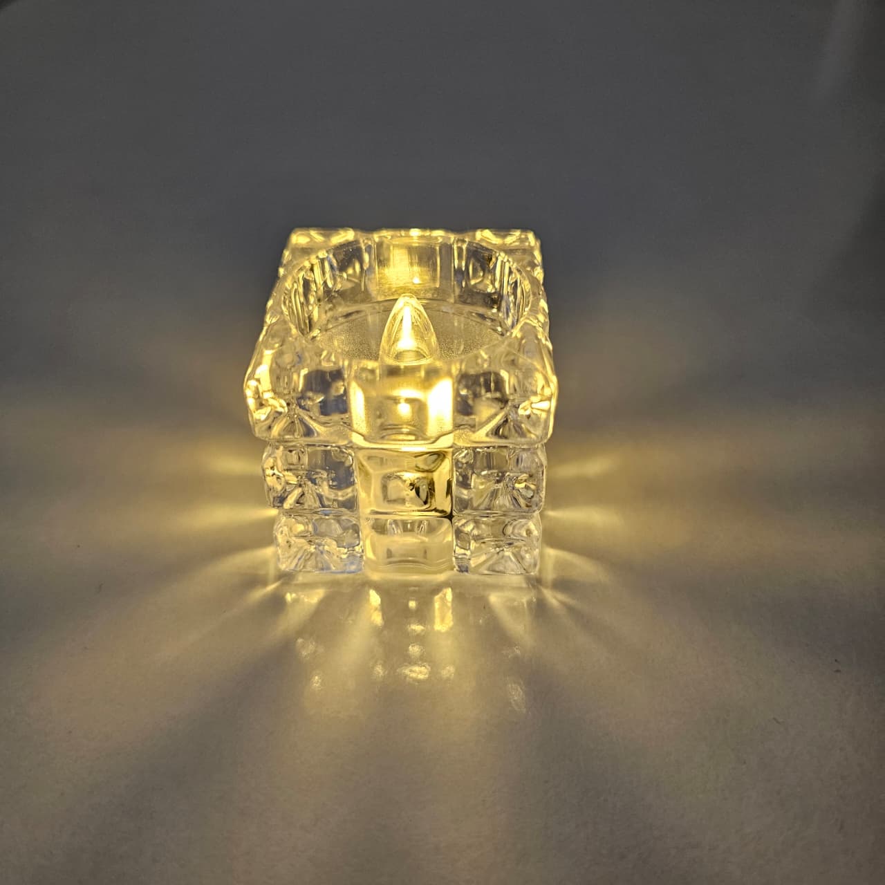The Flair Store™ Cube Shaped LED Flameless Flickering Candles for Diwali, Party, Festival