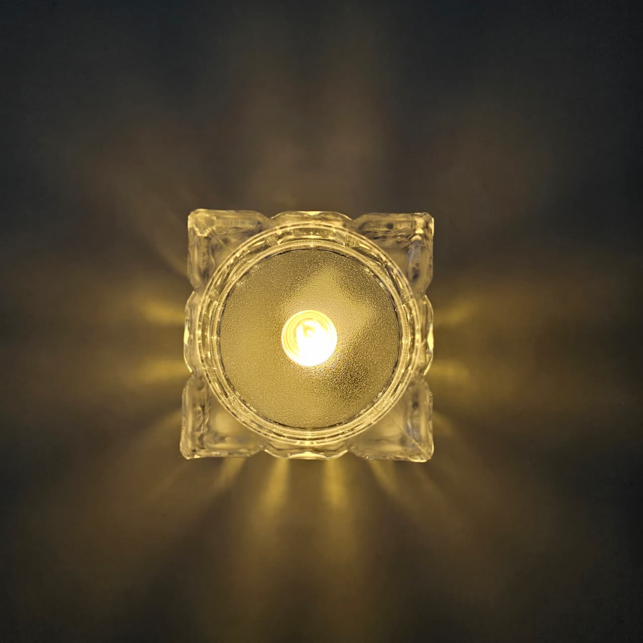 The Flair Store™ Cube Shaped LED Flameless Flickering Candles for Diwali, Party, Festival