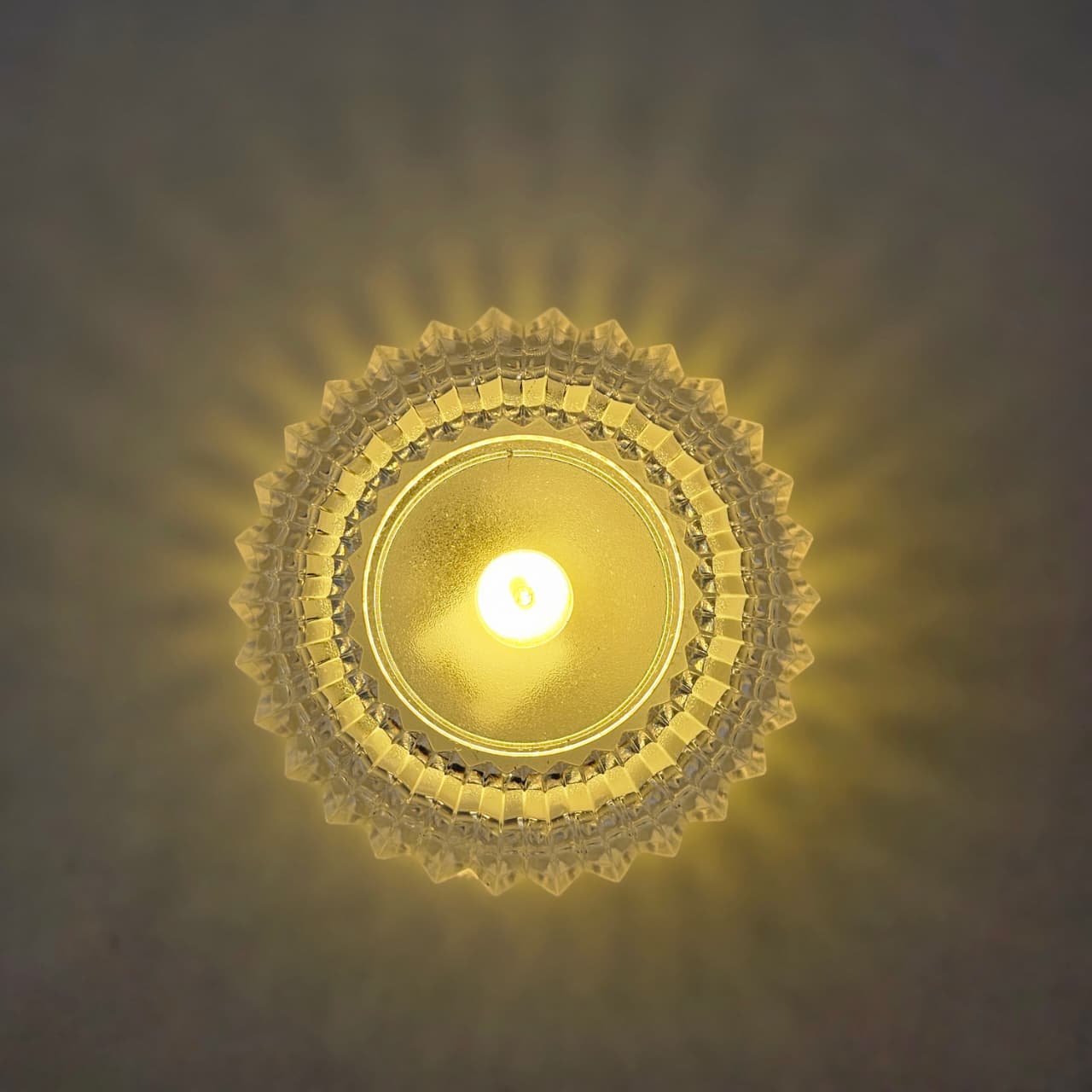 The Flair Store™ Crystal Diamond Shaped LED Diya for Diwali, Festivals, Puja & Luxe Home Decor