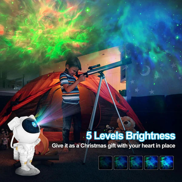The Flair Store™ Astronaut Galaxy Projector - 360 Magnetic Head Rotation with Remote Control
