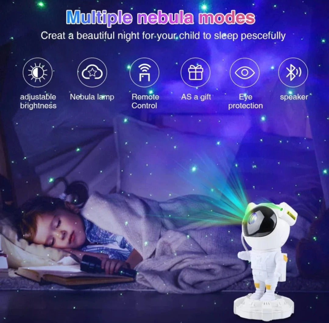 The Flair Store™ Astronaut Galaxy Projector - 360 Magnetic Head Rotation with Remote Control