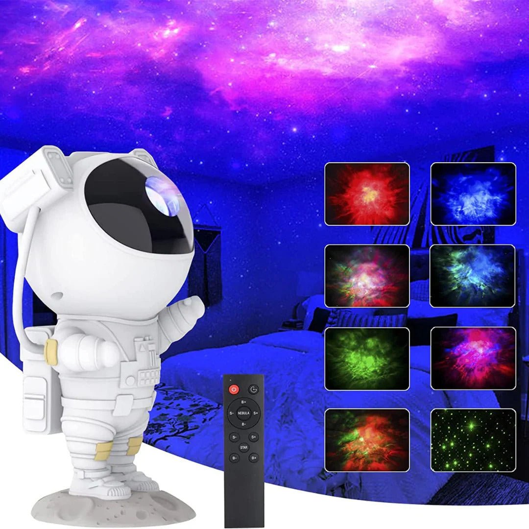 The Flair Store™ Astronaut Galaxy Projector - 360 Magnetic Head Rotation with Remote Control
