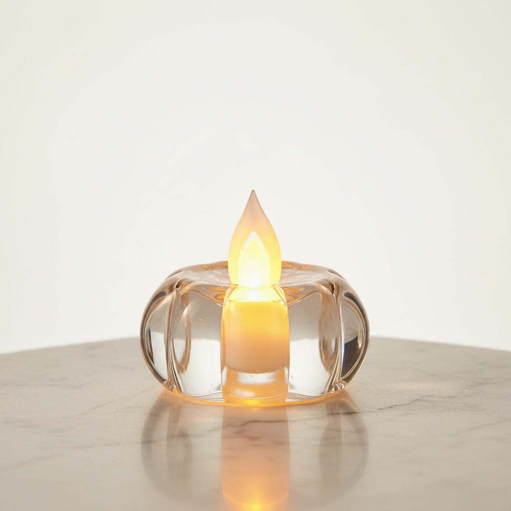 The Flair Store™ Round LED Tealight Flameless Flickering Candles for Diwali Festival