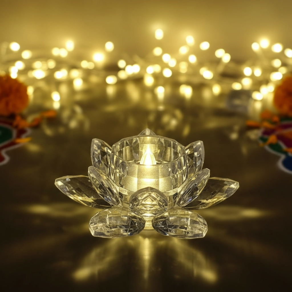 The Flair Store™ Lotus Flower LED Tealight Candle -Flameless Flickering Candles