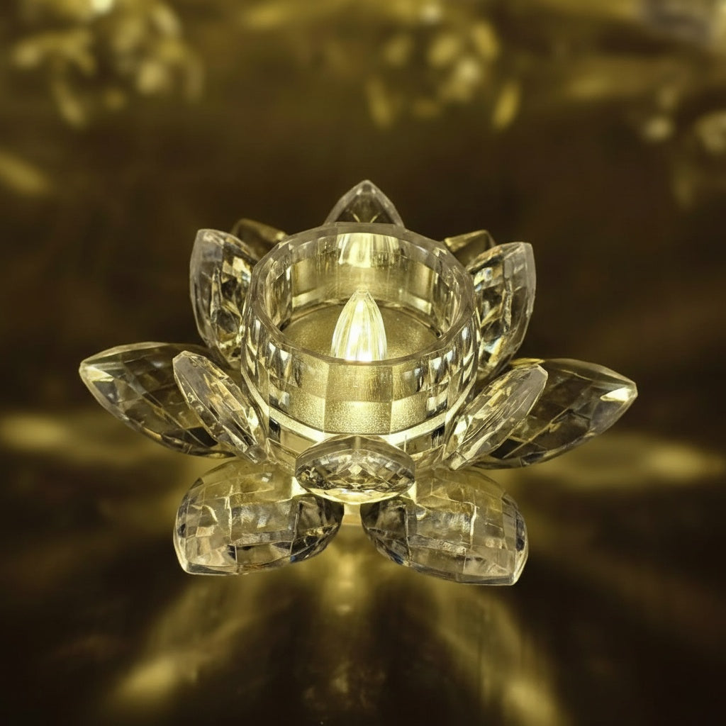 The Flair Store™ Lotus Flower LED Tealight Candle -Flameless Flickering Candles