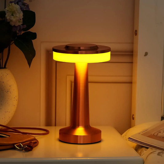 The Flair Store™ Luxurious Round Dumbbell Metal Lamp, Best for Dinner Table, Coffee Table, Restaurant & Clubs Party