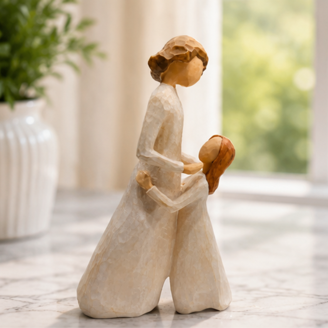 Mother & Daughter Love Sculpture- Family Bond Statue for Home Décor & Gifting