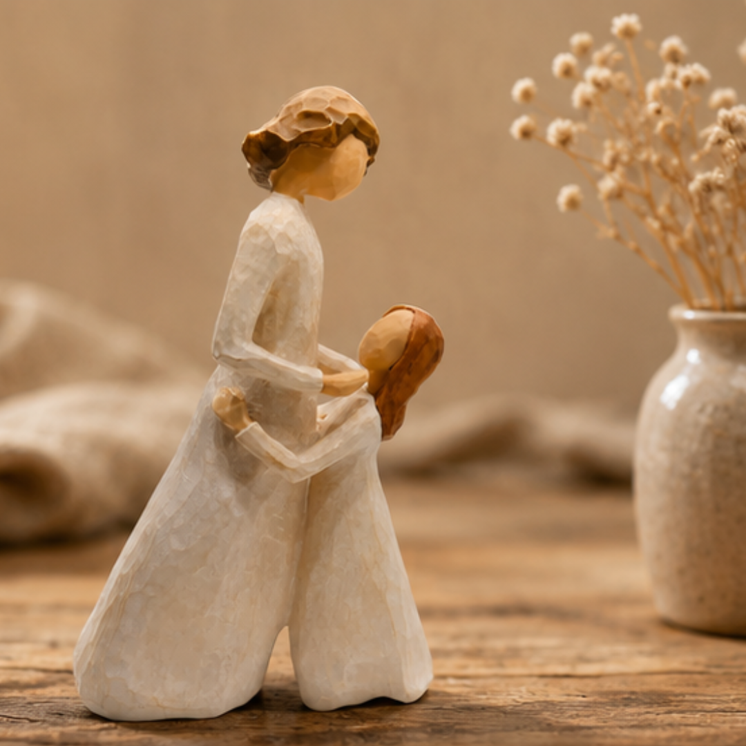 Mother & Daughter Love Sculpture- Family Bond Statue for Home Décor & Gifting
