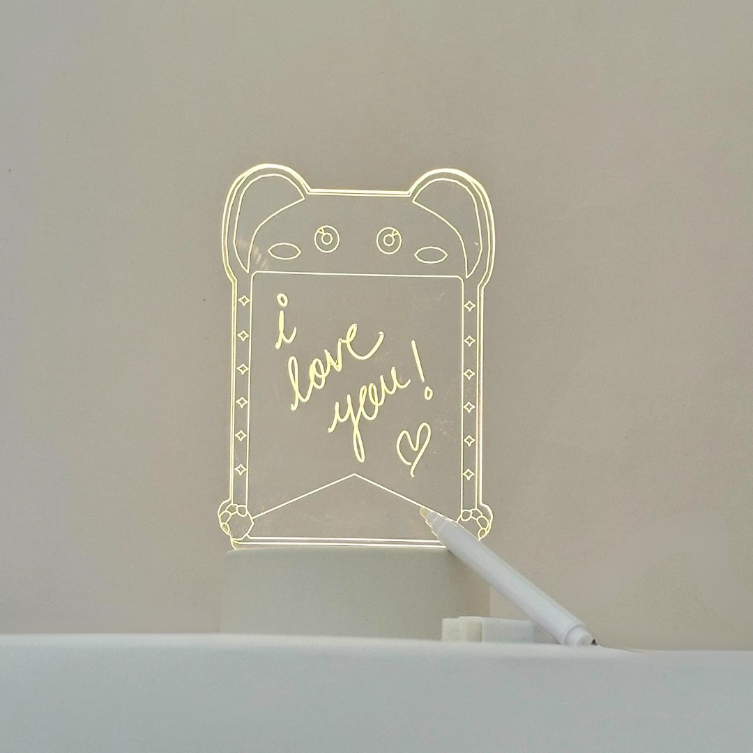 The Flair Store™ 3D Creative Writing Visualization Lamp Message Board Smart USB Greetings LED