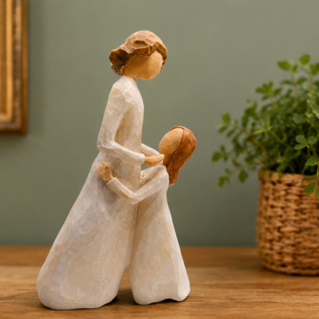 Mother & Daughter Love Sculpture- Family Bond Statue for Home Décor & Gifting