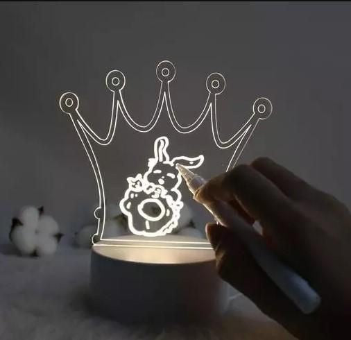 The Flair Store™ 3D Creative Writing Visualization Lamp Message Board Smart USB Greetings LED