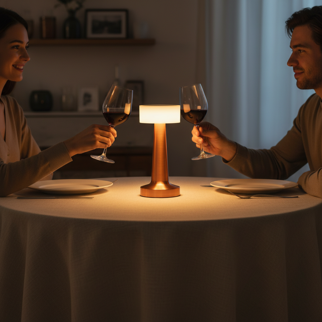 The Flair Store™ Round Cap Metal Lamp,  Best for Dinner Table, Restaurant & Clubs, Party