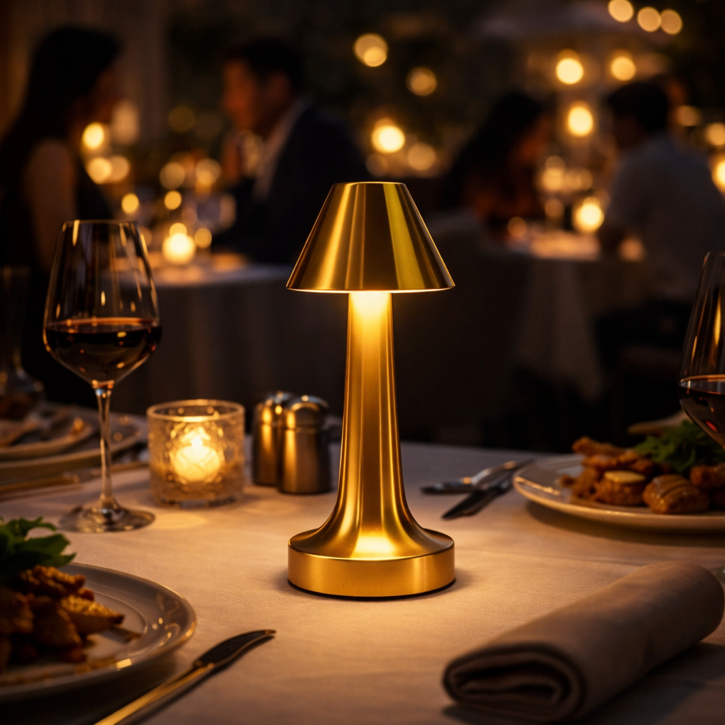 The Flair Store™ Mushroom Cap Metal Lamp, Best for Dinner Table, Coffee Table, Restaurant & Clubs Party