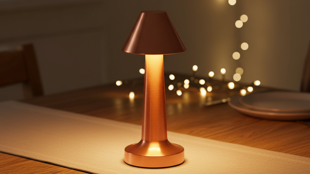 The Flair Store™ Mushroom Cap Metal Lamp, Best for Dinner Table, Coffee Table, Restaurant & Clubs Party