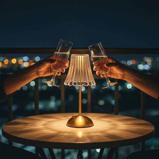 Crystal Table Lamp with Metal Base, Floral Pattern- Touch Control, 3 Light Modes, Wireless USB Rechargeable, Table Lamp for Cafe, Restaurants, Bedside or fine Dining