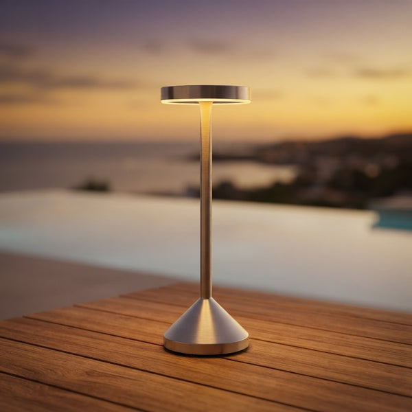 ROUND TALL METAL LAMP PACK OF 2!