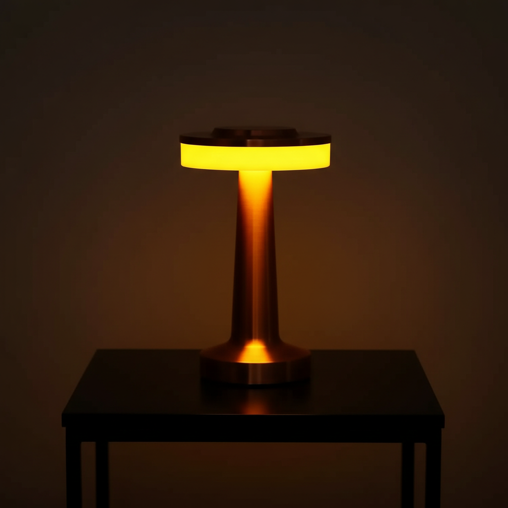 The Flair Store™ Luxurious Round Dumbbell Metal Lamp, Best for Dinner Table, Coffee Table, Restaurant & Clubs Party