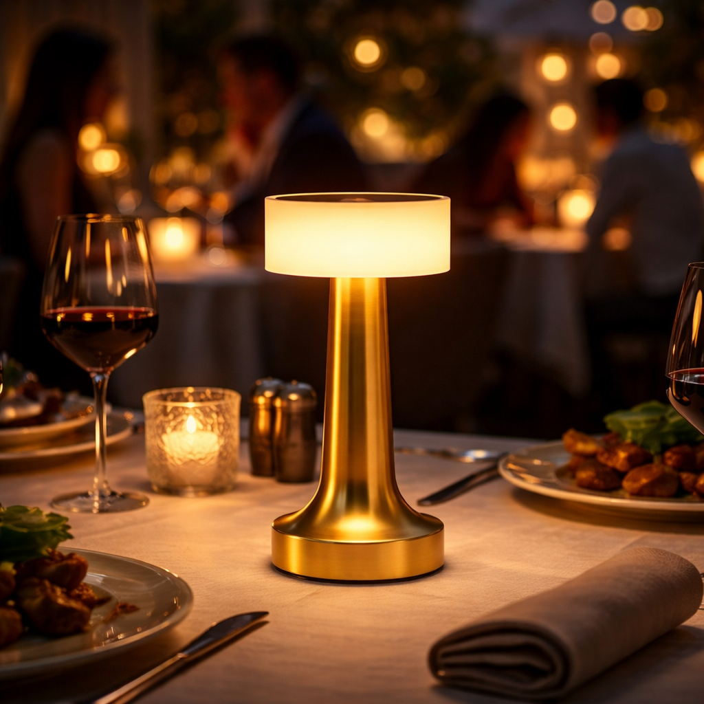 The Flair Store™ Round Cap Metal Lamp,  Best for Dinner Table, Restaurant & Clubs, Party
