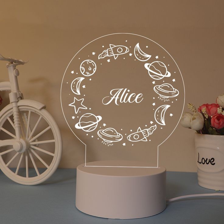 The Flair Store™ 3D Creative Writing Visualization Lamp Message Board Smart USB Greetings LED