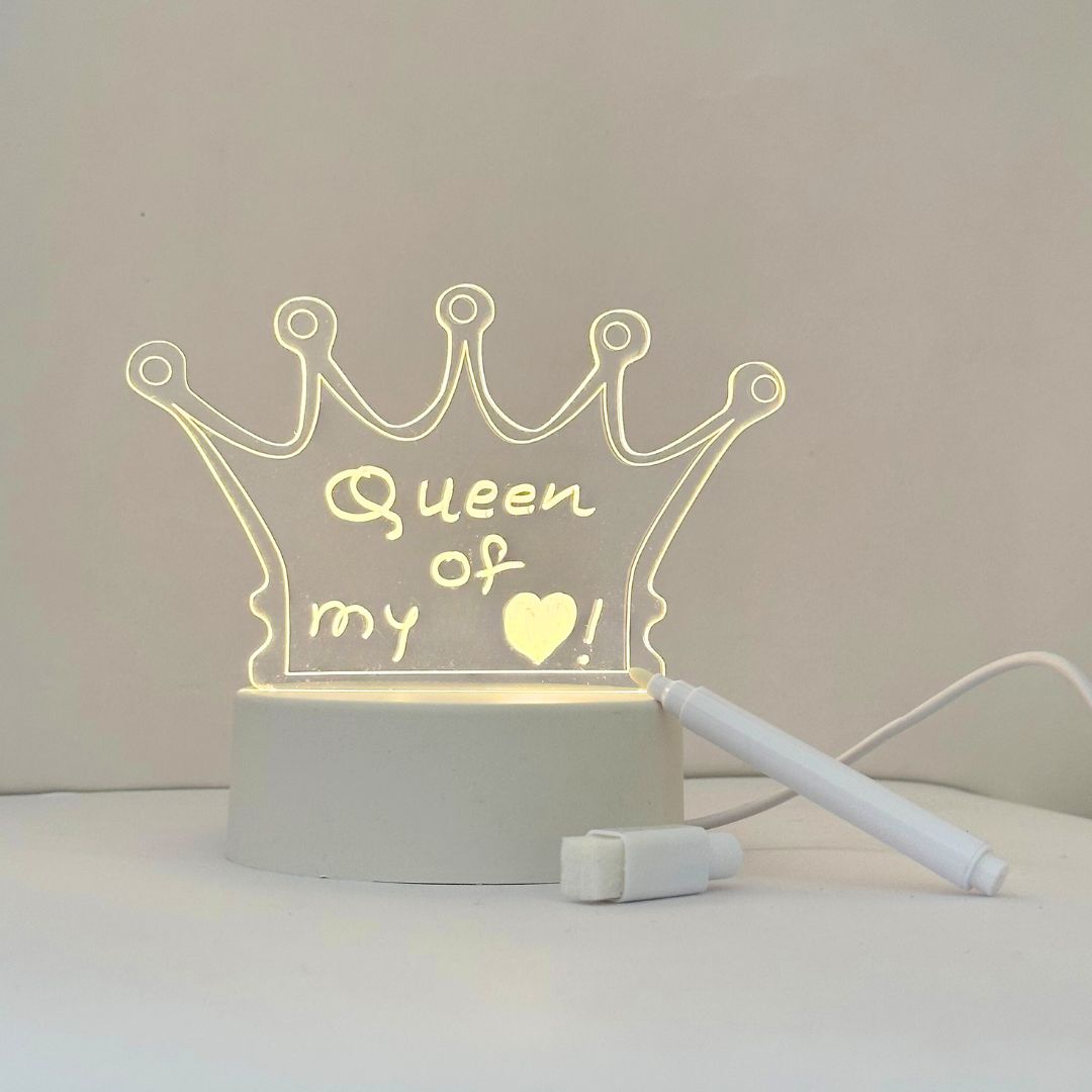 The Flair Store™ 3D Creative Writing Visualization Lamp Message Board Smart USB Greetings LED