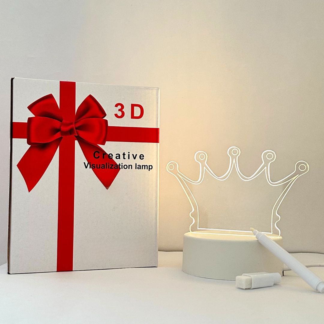 The Flair Store™ 3D Creative Writing Visualization Lamp Message Board Smart USB Greetings LED