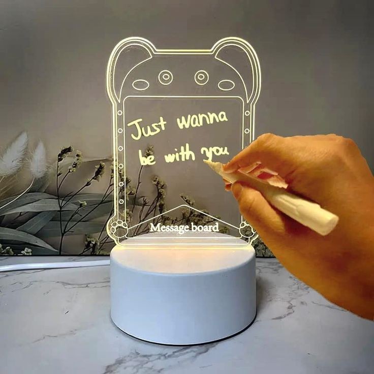 The Flair Store™ 3D Creative Writing Visualization Lamp Message Board Smart USB Greetings LED