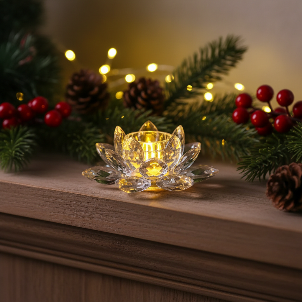 The Flair Store™ Lotus Flower LED Tealight Candle -Flameless Flickering Candles