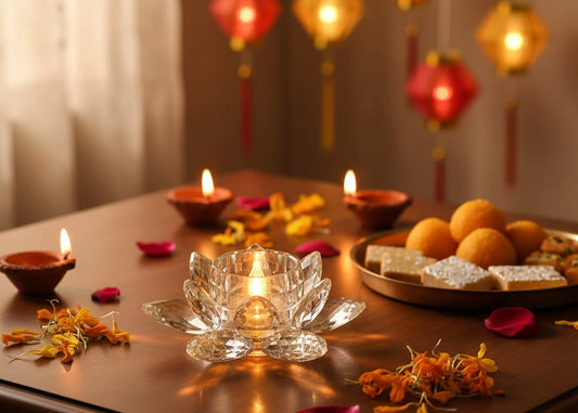 The Flair Store™ Lotus Flower LED Tealight Candle -Flameless Flickering Candles